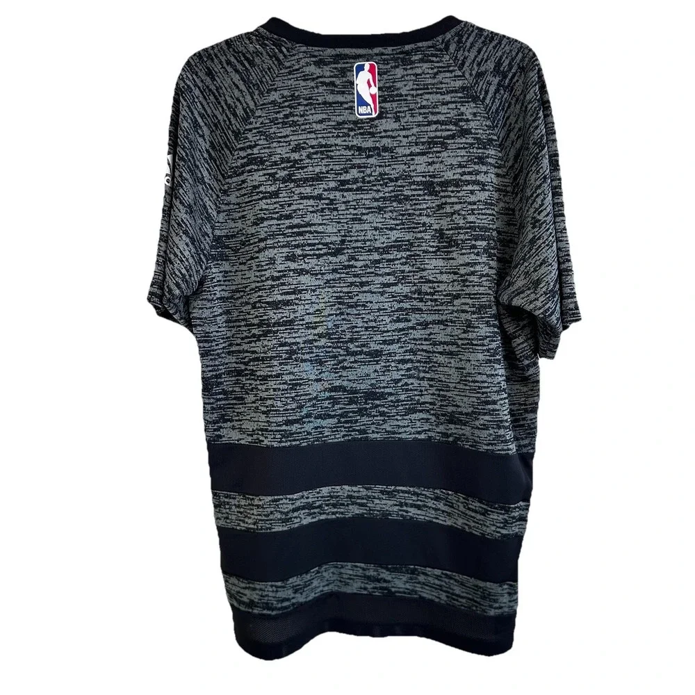 Adidas NBA Houston Rockets Shooting Shirt Mens Medium‎ Gray Space Dye Jersey M